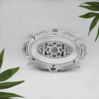 Versatile dry fruit and candy serving plate, beautifully displayed on a clean white background.