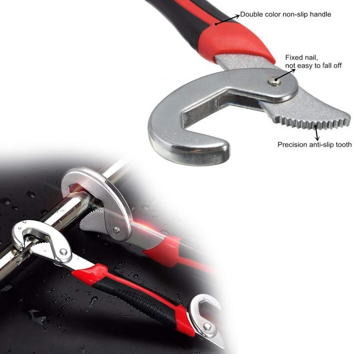 The 2-piece BoltForce adjustable wrench set displayed neatly on a white background.