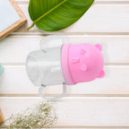 A vibrant baby milk mug, 250 ml, showcasing its lightweight and safe construction.