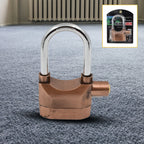 AutoSafeo Security Alarm Lock system shown from the front with three keys.
