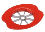 The durable ABS handle of the Quickslice apple cutter for a firm grip.