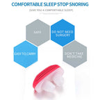 Person using the Anti-Snoring Nose Clip for improved breathing and reduced snoring.