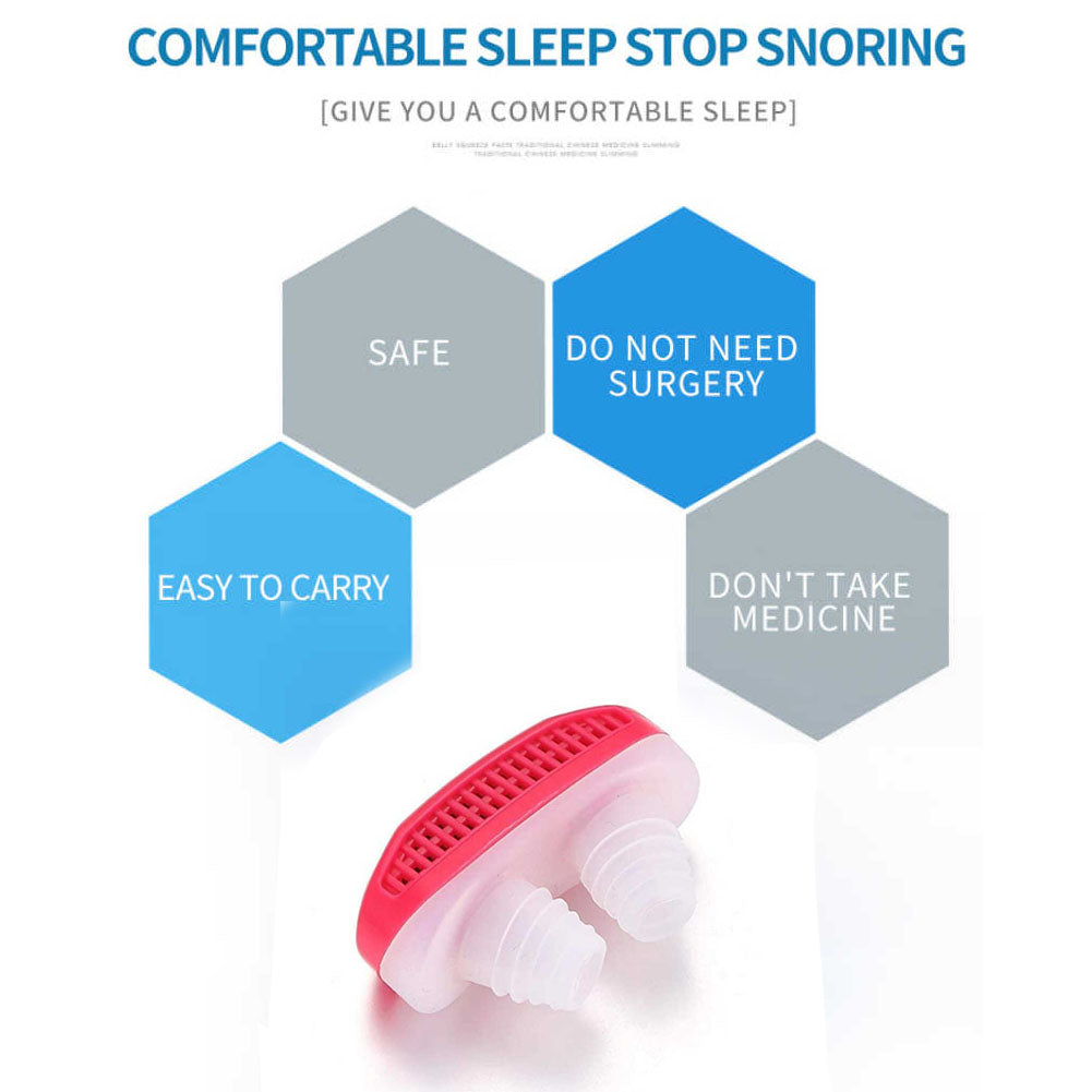 Person using the Anti-Snoring Nose Clip for improved breathing and reduced snoring.
