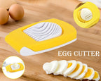 Vibrant yellow Quickslice Egg Cutter, adding a pop of color to your kitchen tools.