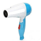 Hair dryer with foldable design and 2 speeds for easy storage.
