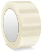 High adhesive transparent cello tape roll providing a strong, reliable seal.