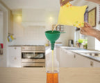 Food-grade silicone funnel, ideal for safe and easy transfer of liquids and dry goods.