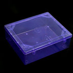Single transparent storage box with a lid, perfect for small item organization.