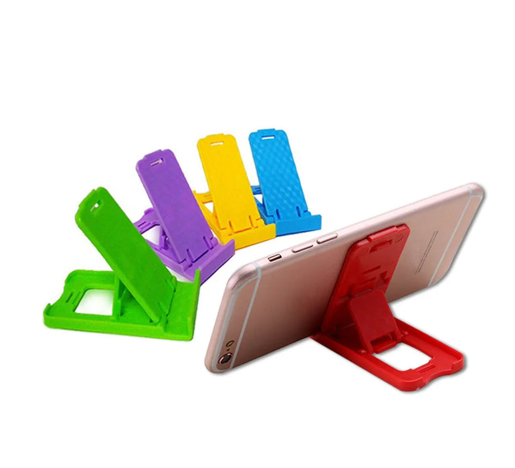 Compact foldable mobile stand perfect for travel and convenient use.