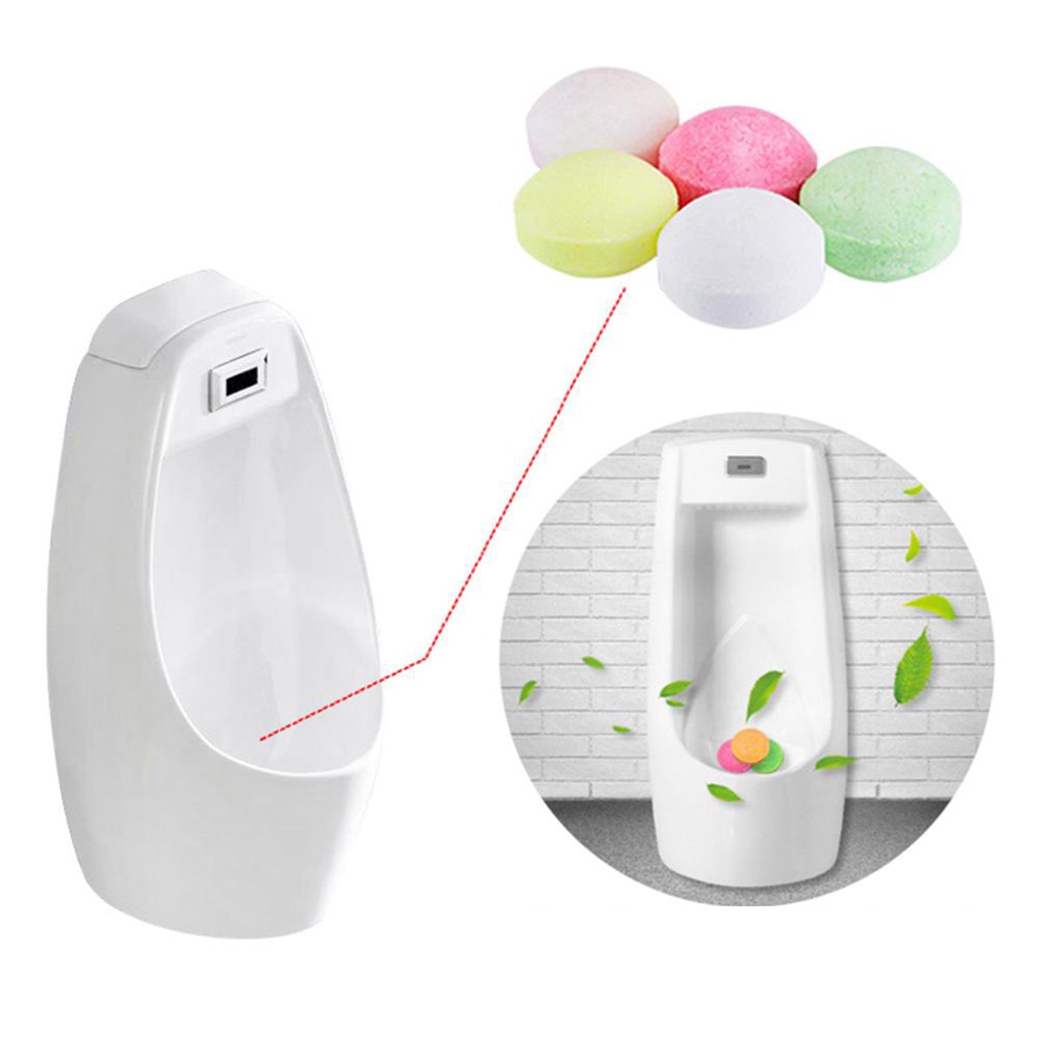 Sani Cubes for bathroom air freshening, a 6-piece set.