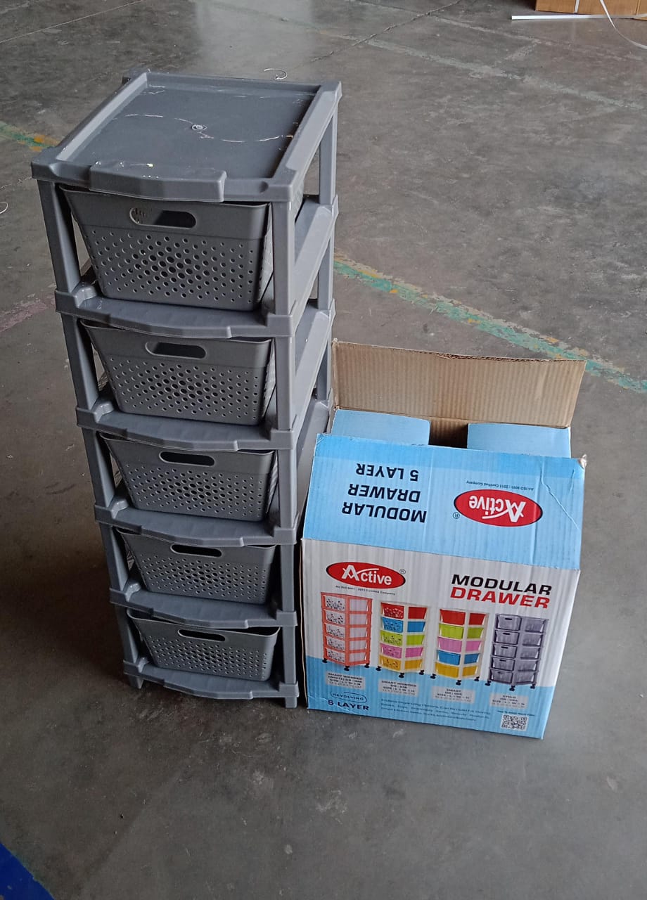 Organivo 5-layer storage drawers providing a versatile home organisation solution.