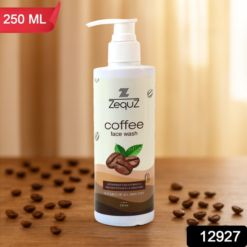 Close-up of Coffee Face Wash gel texture on skin highlighting deep cleansing