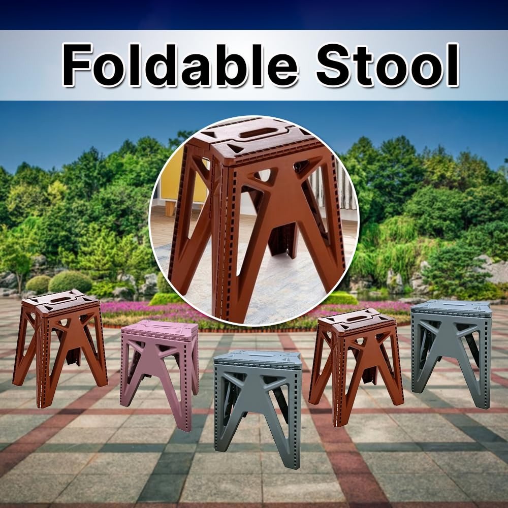 Child safely using Supermom 18 inch folding stool for stepping