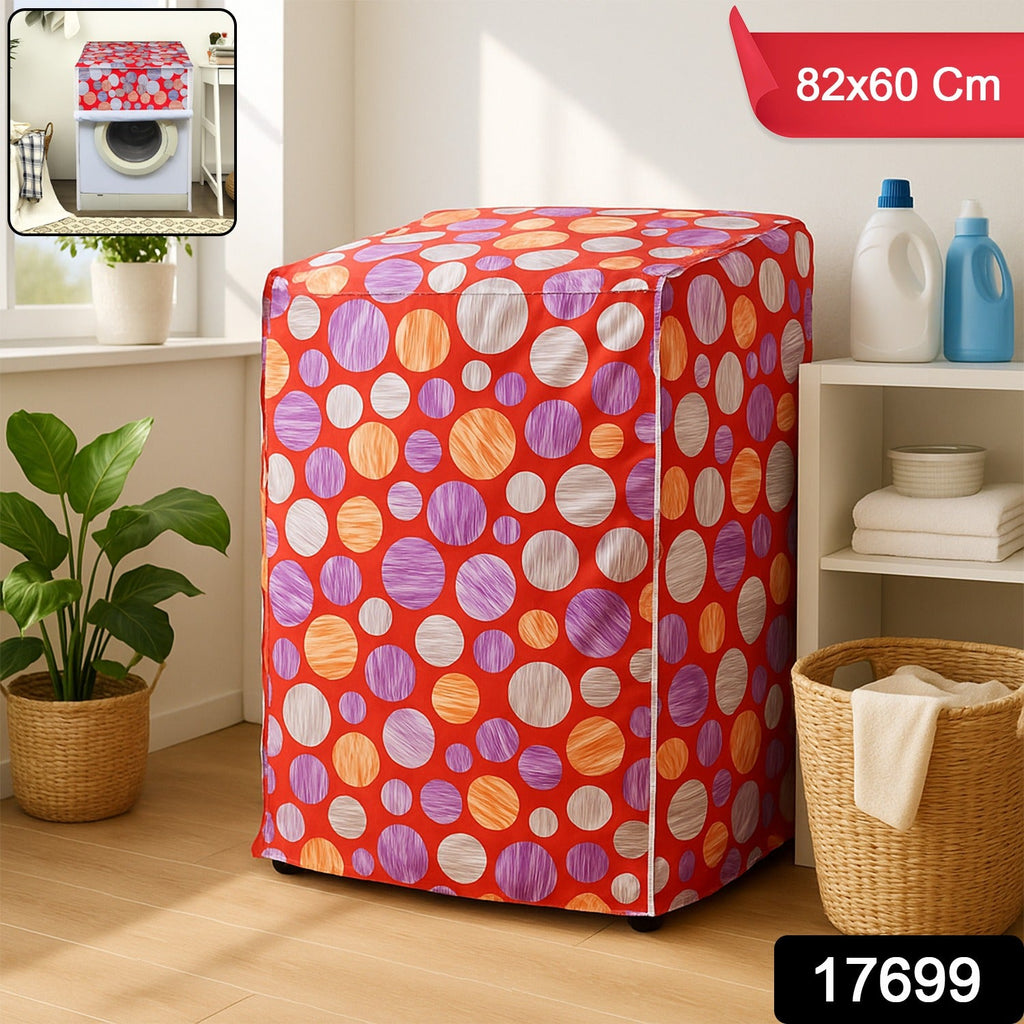 Front load washing machine dustproof cover ensuring appliance protection