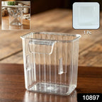 Mini Rack-Mount Storage Box holding fork organizer for kitchen storage