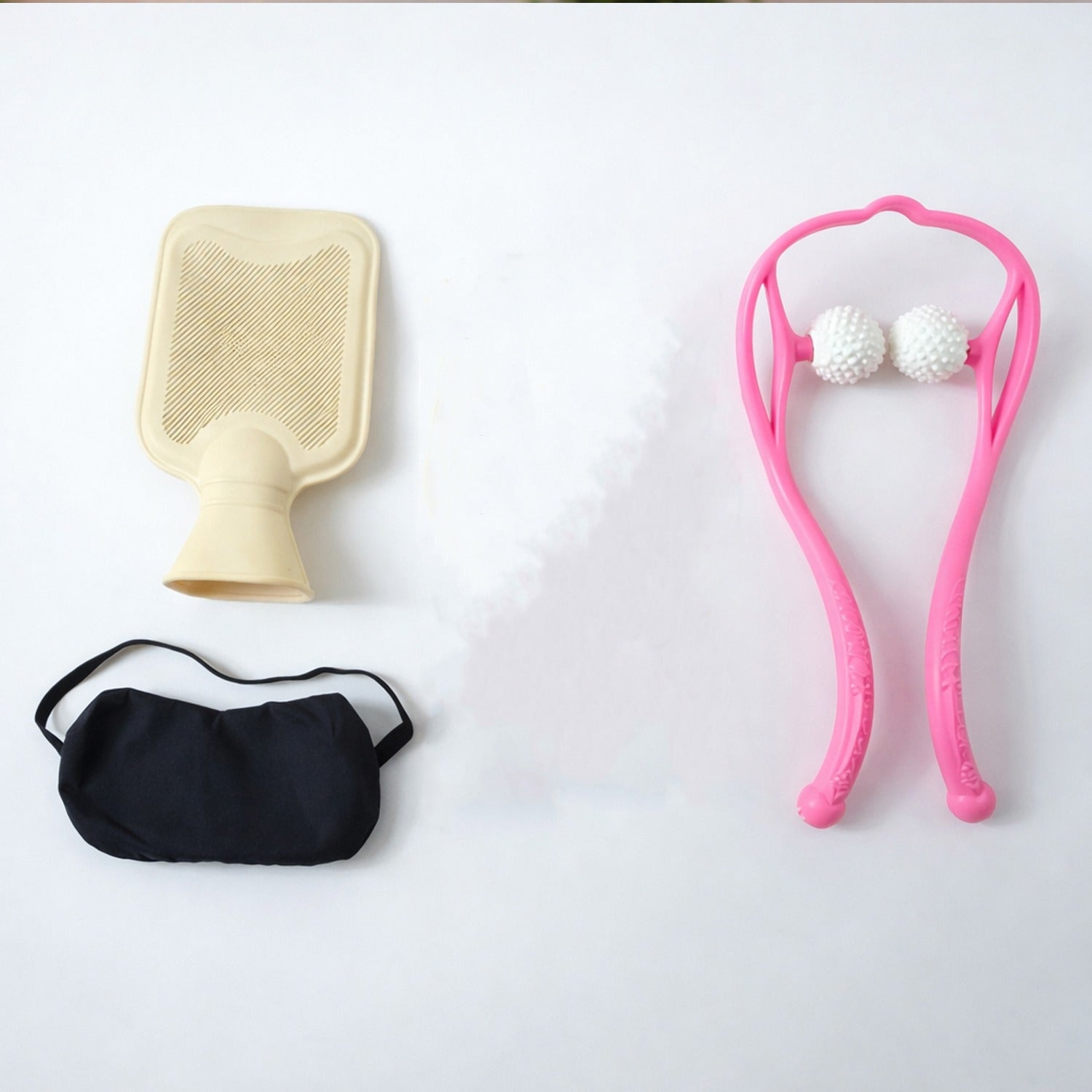 Body scrub brush from self care combo set used for exfoliation and improved circulation