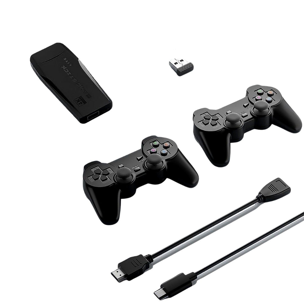 Close-up of the ergonomic wireless game controller with arcade-style 3D rocker.