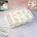 6-compartment fridge storage box keeping food organized
