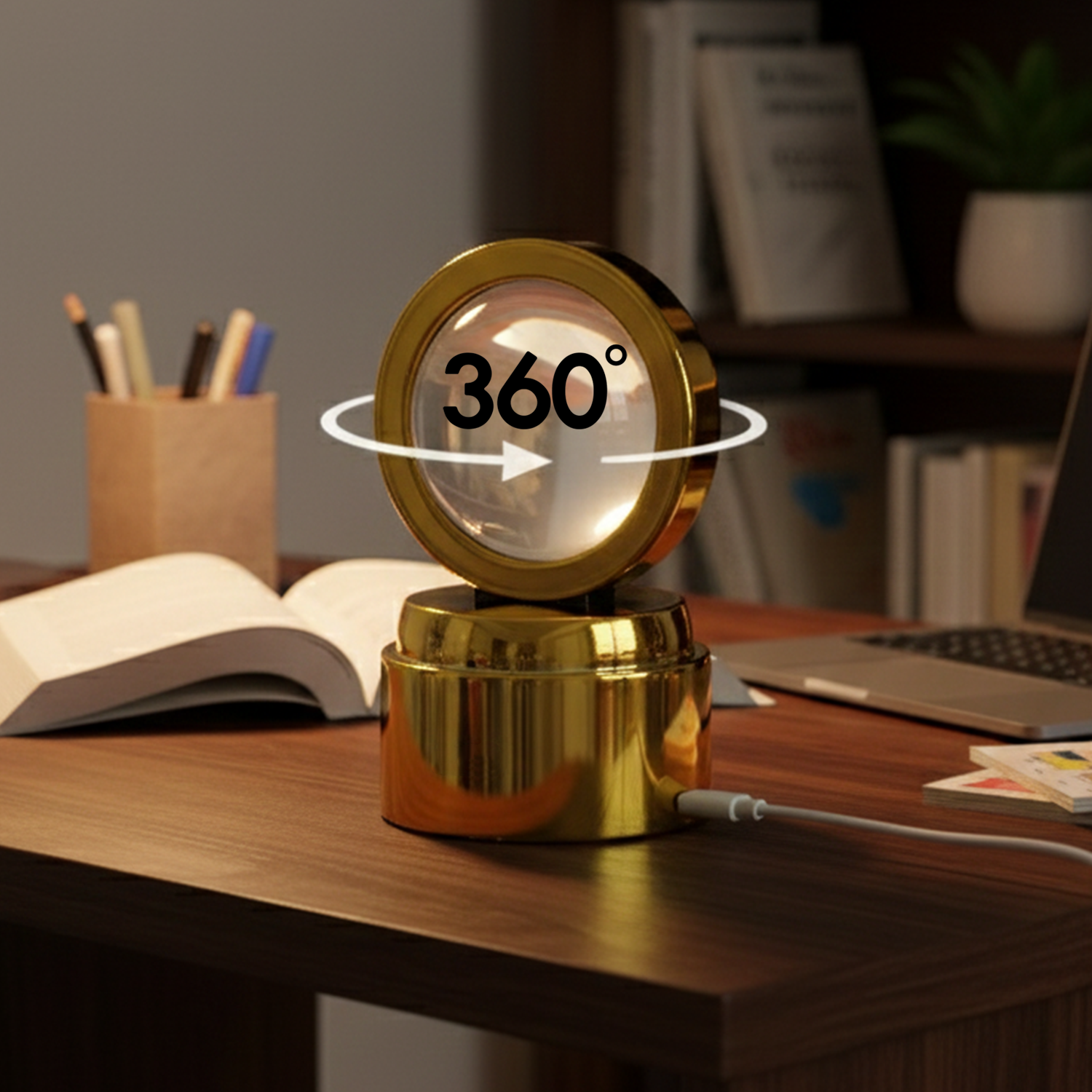 Bajrang Bali 3D crystal ball night light glowing softly as decor light