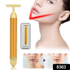 Close-up of the Golden Energy Vibrating Face Massager.