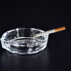 Premium crystal quality ashtray, suitable for both indoor and outdoor settings.