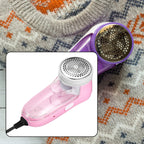 Corded lint remover with an ergonomic handle, ready to refresh woolen garments.