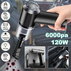 Final angle showing the complete 3-in-1 Mini Car Vacuum kit.