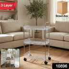 Versatile wheeled organizer rack suitable for kitchen, bathroom, and home use