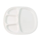 Partition plate highlighting separate compartments for different dishes