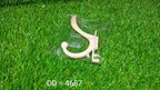 Single clear plastic self adhesive wall hook, showcasing its minimalist design.