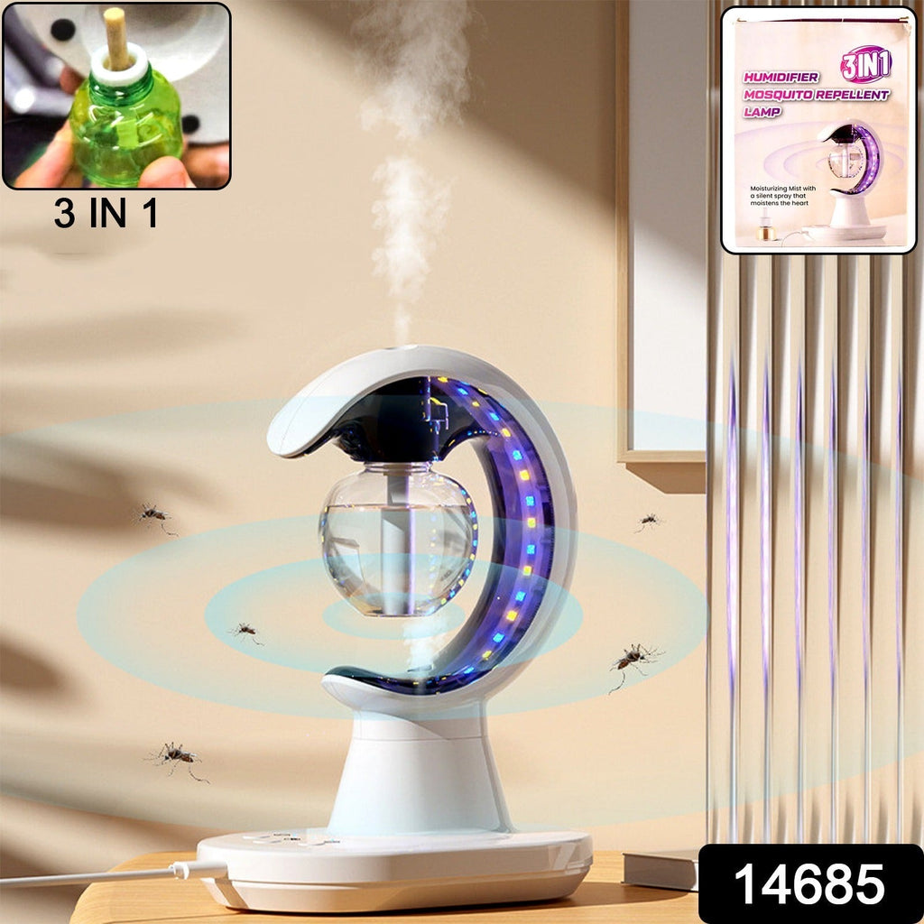 Compact 3-in-1 Humidifier Lamp, perfect for a desk or bedside table.
