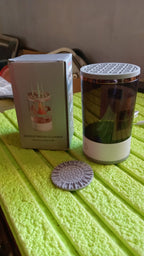 Packaging box for the Automatic Makeup Brush Cleaner, ready for delivery.