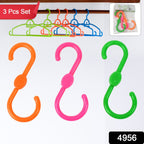 Heavy duty S shape plastic hooks hanging clothes and utensils