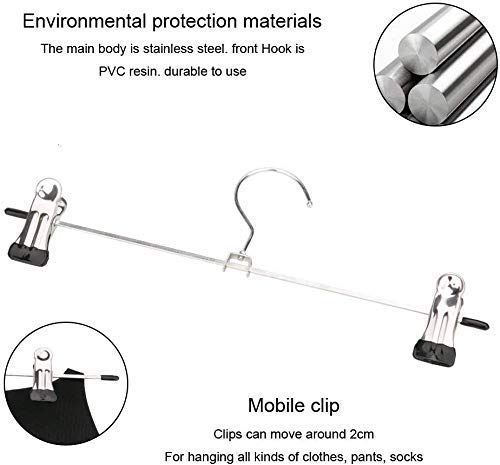 Detail of an adjustable anti-rust hanger clip and 360-degree swivel hook.