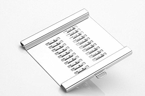 Multipurpose kitchen slicer and chopper shown with its components.