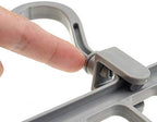 A neatly folded set of anti-skid wardrobe hangers, ready for compact storage.