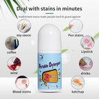 Close-up of the travel-size clothes stain remover roller bottle.