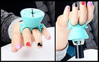 AuriGlam Nail Polish Holder with stand, versatile for both manicure and pedicure tools.