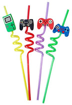 Durable reusable plastic straws featuring fun cartoon trucks.