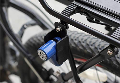 Compact anti-theft disc lock providing security for a scooter wheel.
