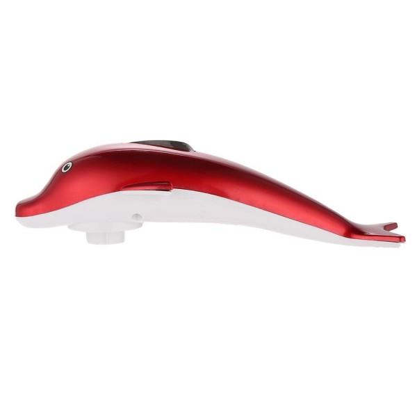 Dolphin body massager on a white background, highlighting its ergonomic design