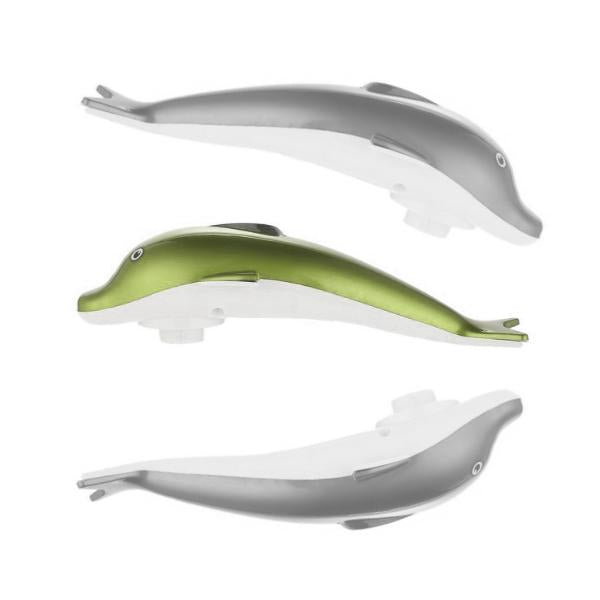 Dolphin massager with multiple interchangeable massage nodes