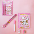 Complete Kids' Stationery Kit with a fun cartoon theme.