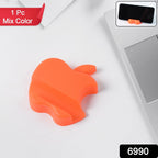 Red color apple-shaped smartphone holder showing stable phone support