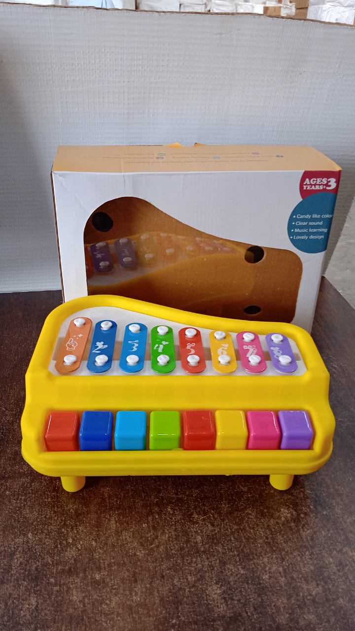 Educational baby toy piano with xylophone for motor skill development