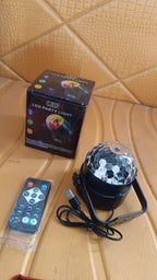 Versatile Disco Ball Light powered by USB, perfect for various indoor events.