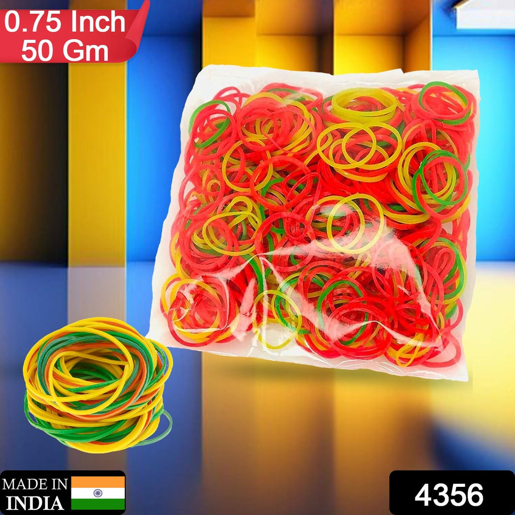 Flexible nylon rubber bands in a pile, perfect for bundling stationery and school supplies.