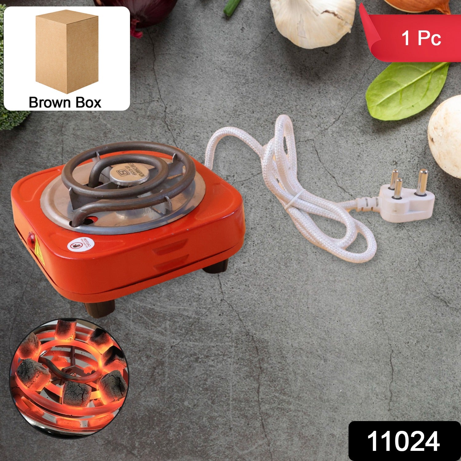 Compact cooking stove electric hot plate single burner for fast heating