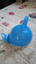 Versatile plastic funnel designed for pouring both liquids and fine powders.