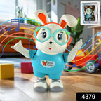 Swing Rabbit interacting and dancing with bright colors and sound